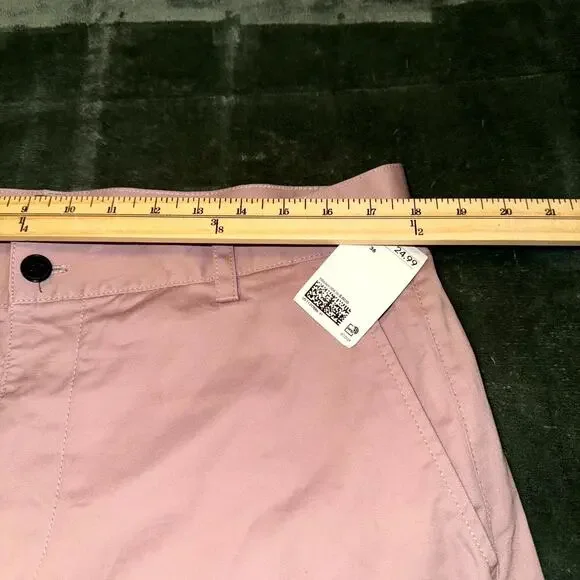 H&M Regular Fit Chino Shorts Men’s 36 Pink Cotton Pockets Summer Flat Front NWT - Picture 7 of 7
